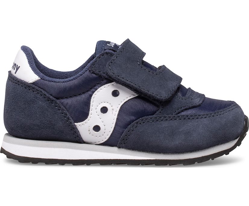 Saucony Baby Jazz Hook & Loop Kids' Sneakers Navy / White | AU 705EBCX